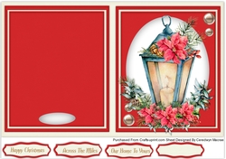 Print , Cut, and Fold , Christmas Lantern