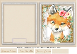 Print, and Cut , Beautiful Fox