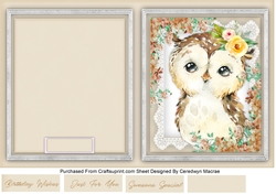Print, and Cut , Beautiful Owl