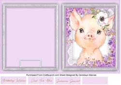 Print, and Cut , Beautiful Piglett