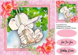 Ellie and Rabbit Swinging High