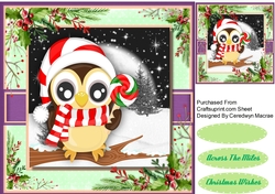 Owls Christmas Candy