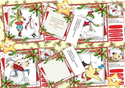 4, Christmas Card Fronts and 2 Inserts
