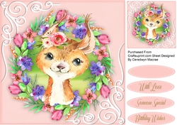Squirrel in a Flower Frame