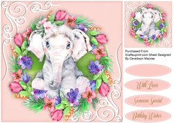 Ellie in a Flower Frame