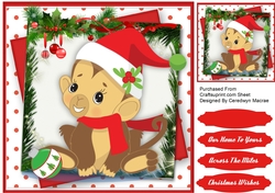 Lovely Christmas Monkey