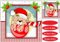 Puppies Christmas Bauble 