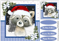 Gorgeous Christmas Raccoon