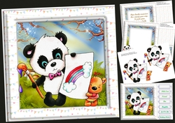 8x8 Mini Kit , Paint With Me Panda 