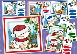 6,Card Fronts , Christmas Friends