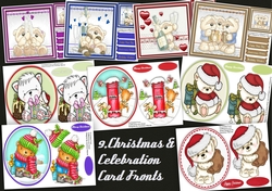 9, Christmas & Celebration Card fronts 