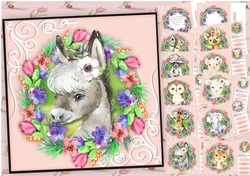 10, Card Fronts , Gorgeous Animals + 2 Inserts