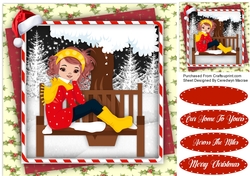 Girl on a Bench 