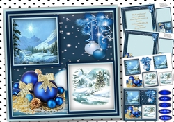 8x8 Mini Kit , Beautiful Blue Christmas