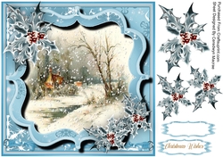 Beautiful Blue Christmas Bracket