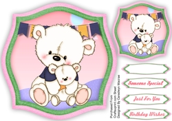 Birtie Bear ,Blue