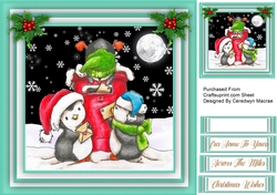 Penguins Christmas Post