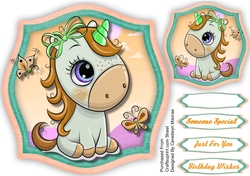 Adorable Buff Unicorn