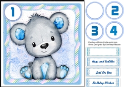 Gorgeous Little Blue Bear
