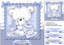 Gorgeous Little Blue Bear