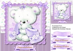 Gorgeous Little Lilac Bear