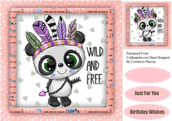Wild and Free Panda Pink