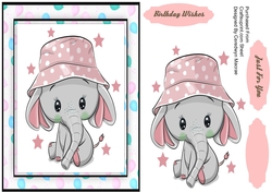 A5, Ellie in her Pink Hat