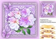 Lilac Roses on a Scroll Mat