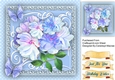 Tinged Roses on a Scroll Mat