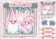 Cute Pink Christmas Gnomes