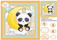Beautiful Panda on the Moon