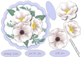 Beautiful Scalloped White Roses