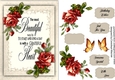 A5, Gorgeous Red Roses and Quote
