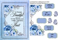 A5, Gorgeous Blue Flowers and Quote