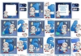 7, Gorgeous Space Happy Birthday Cards + 2 inserts