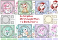 6, Gorgeous Christmas Critter +2 Blank Inserts