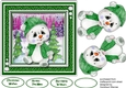 Gorgeous Snowbaby in a Green Outfit 7x7