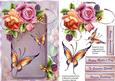 Lovely Roses on a Crushed Lilac Frame