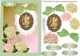 Lovely Nostalgic Pendant on a Lace Mat in Shades of Green /p