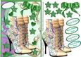 Lucky Me in My Green Paisley Boots
