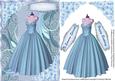 Lovely Blue Dress with Hydrangers