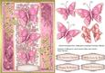 Stunning Pink Butterflys on a Pink Lace Plaque