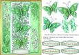Stunning Green Butterflys on a Lace Plaque