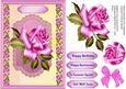 Lovely Rose on a Ornate Plaque