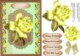 Lovely Yellow Rose on a Copper Plaque