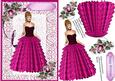Beautiful Ball Gown in Magenta