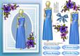 Lovely Lady in a Blue Evening Gown