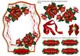 Beautiful Red Roses on a Lace Mat