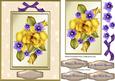 Beautiful Yellow Roses on a Double Frame
