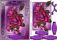 Beautiful Midnight Roses on a Double Frame